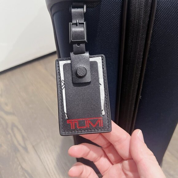 TUMI Continental Expandable Softside Spinner 4-Wheeled Carry-On, Blue/ Black - Picture 5 of 13